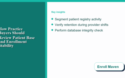 How Practice Buyers Should Review Patient Base and Enrollment Stability