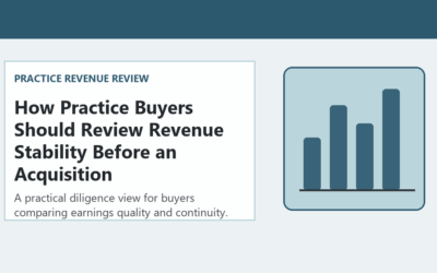 How Practice Buyers Should Review Revenue Stability Before an Acquisition